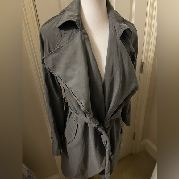 Gray Cardigan Jacket with Belt - Picture 1 of 1